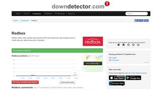 Redbox down? Current problems and outages | Downdetector