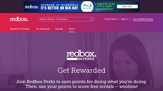 Redbox Perks Loyalty Program | Redbox