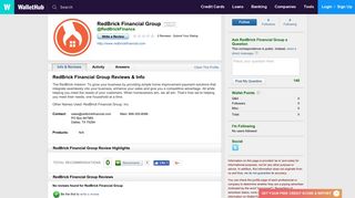 RedBrick Financial Group Reviews - WalletHub