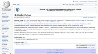 Redbridge College - Wikipedia