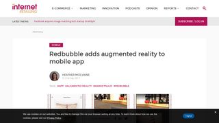 Redbubble adds augmented reality to mobile app - Internet Retailing