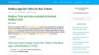 Redbus Trick with Unlimited Redbus trick and get 100 rs signup bonus