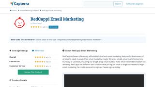 RedCappi Email Marketing Reviews and Pricing - 2019 - Capterra