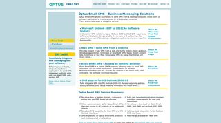 Optus Email SMS, Computer SMS, Web SMS - Redcoal