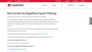 Red Condor by EdgeWave Spam Filtering - Hargray Communications