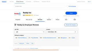 Working at Reddy Ice: 297 Reviews | Indeed.com