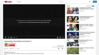 Apresentação Oficial Rede Family Brasil !!! - YouTube