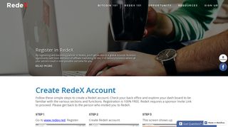 How To Register In RedeX