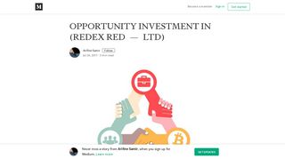 OPPORTUNITY INVESTMENT IN (REDEX RED — LTD) – Arifine ...