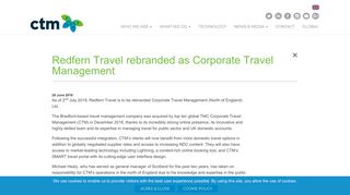Redfern Travel rebranded as Corporate Travel Management ...