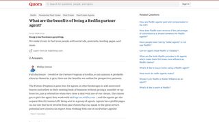 What are the benefits of being a Redfin partner agent? - Quora