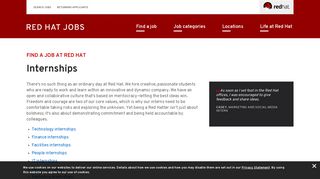 Red Hat Jobs - Internships