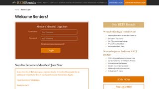 Renters Login - REDI Rentals