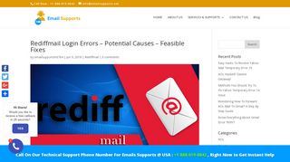 Rediffmail Login Errors - Potential Causes - Feasible Fixes