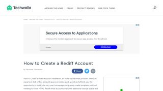 How to Create a Rediff Account | Techwalla.com