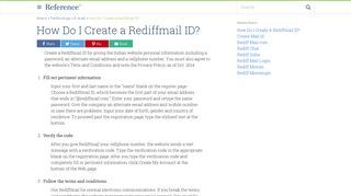 How Do I Create a Rediffmail ID? | Reference.com