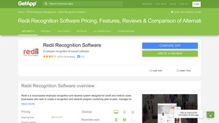 Redii Recognition Software Pricing, Features, Reviews & Comparison ...