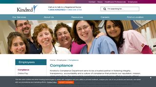 Employee Compliance | Kindred Healthcare