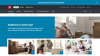 Redirect & hold mail - Australia Post