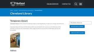 Cleveland Library | Redland City Council