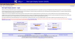 FCC Red Light Display System - Federal Communications Commission