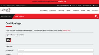 Candidate login | Redline Group Recruitment and Jobs