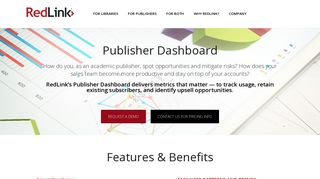 Publisher Dashboard – RedLink