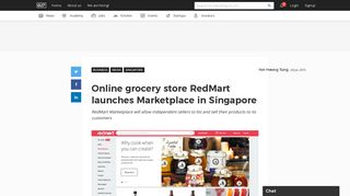 Online grocery store RedMart launches Marketplace in Singapore - e27