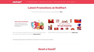 Current Promotions at RedMart — RedMart