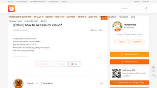 how to access mi cloud? - Mi 5 - Mi Community - Xiaomi