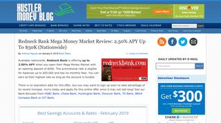 Redneck Bank Mega Money Market Review: 2.50% APY Up To $50 ...