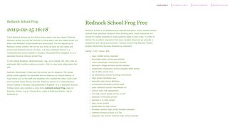 Rednock school frog - Sample block schedules high school