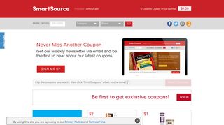SmartSource: Online Printable Coupons | Grocery Coupons | Discount ...