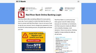 Red River Bank Online Banking Login - CC Bank