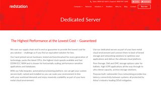 Dedicated Server | UK Dedicated Server Hosting - Redstation