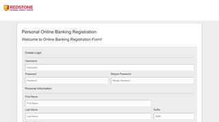 Redstone Federal Credit Union | Registration