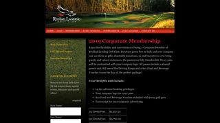 2019 Corporate Membership - RedTail Landing Golf Club