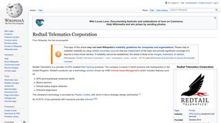 Redtail Telematics Corporation - Wikipedia