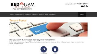 Pay Rent Online- Red Team Real Estate