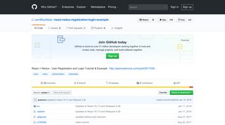 GitHub - cornflourblue/react-redux-registration-login-example: React + ...