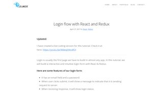 Login flow with React and Redux - David Tran - JSLancer