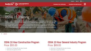 OSHA 10 Hour Online Training | OSHA 10 Card Online - RedVector