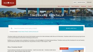Timeshare Rentals - Timeshares for Rent By Owner | RedWeek