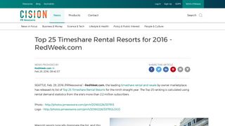 Top 25 Timeshare Rental Resorts for 2016 - RedWeek.com