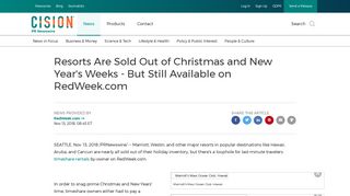 Resorts Are Sold Out of Christmas and New Year's Weeks - But Still ...