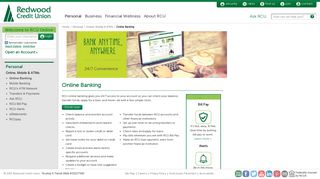 Online Banking - Redwood Credit Union