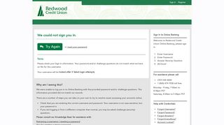 Redwood Credit Union Online Banking