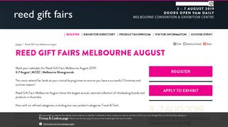 Melbourne Gift Fair - August Trade Show in ... - Reed Gift Fairs