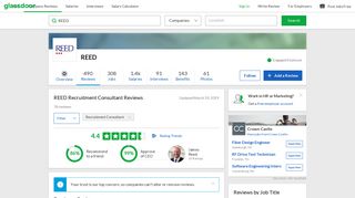 REED Recruitment Consultant Reviews | Glassdoor