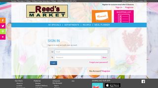 Reed's Market | Sign In